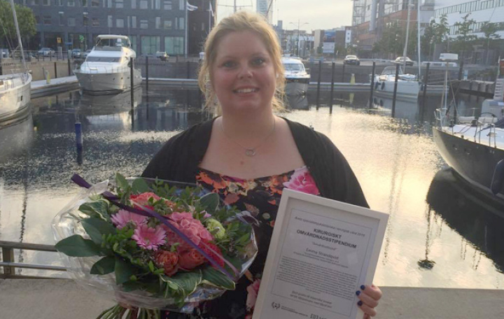 Emma Strandqvist, Årets specialistsjuksköterska i kirurgisk vård 2016.