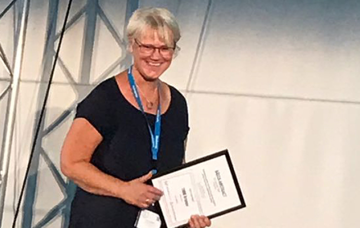 Eva Jangland, vinnare av Bästa Abstract 2018.