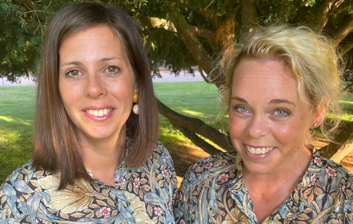 Wenche Melander (t.v.) och Pernilla Ingers (t.h.) - vinnare av Kirurgisk Omvårdnadsstipendium 2021.