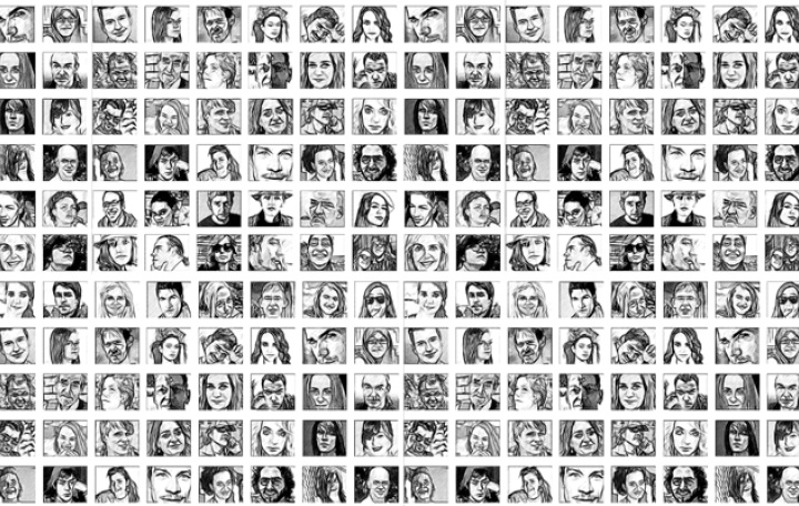 Montage av ansikten. Bild av Gerd Altmann från Pixabay.