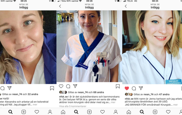 Alexandra, Therese och Jenny.