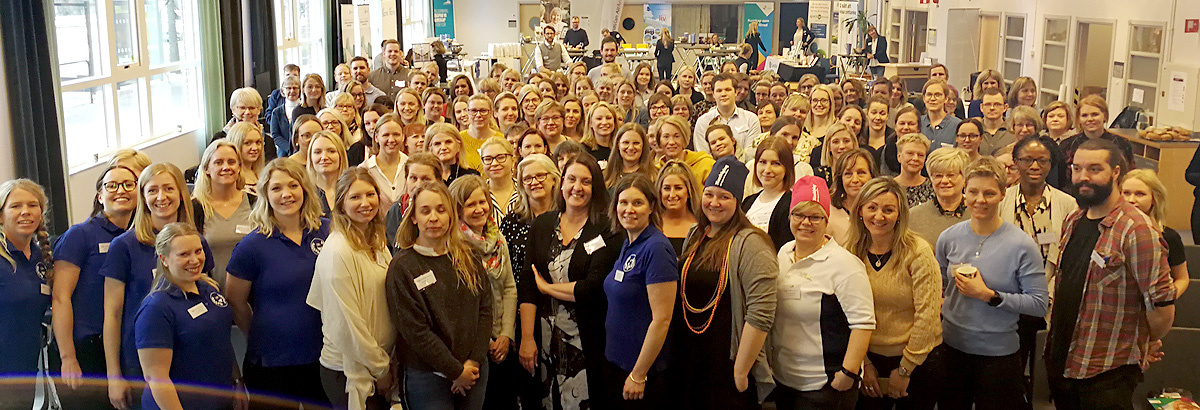 Gruppbild från NFSK's Medlemsdagar 2019 i Trollhättan.